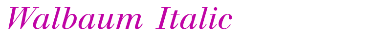Walbaum Italic